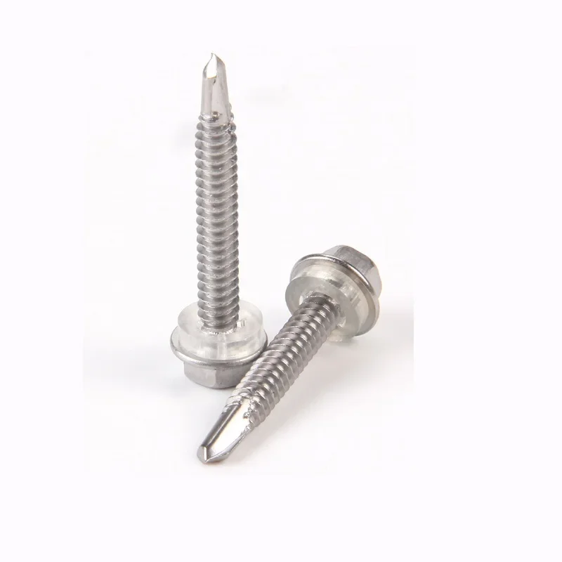 410 stainless steel outer hexagon flange washer tapping screw M4.2M4.8M5.5M6.3