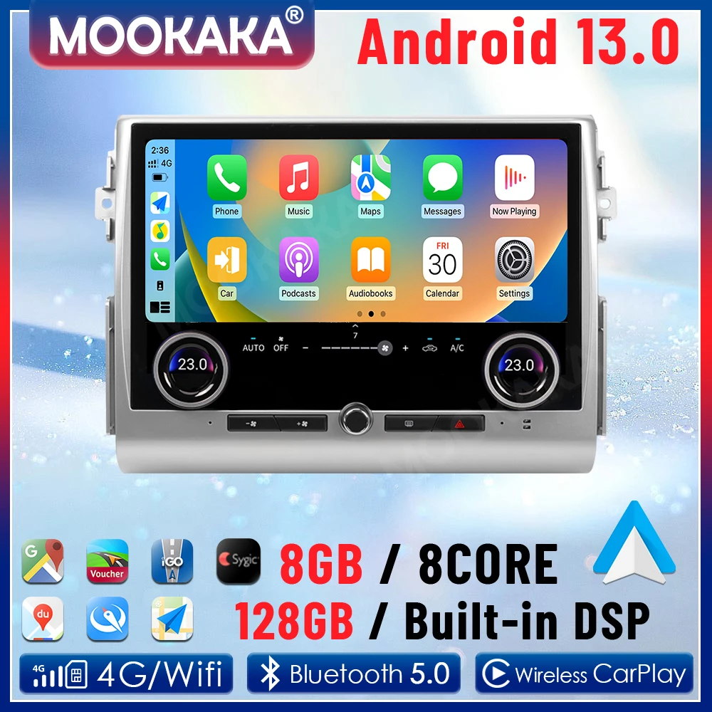 

Для Toyota Land Cruiser J15 2007-2024 13,3 дюйма Android 13,0 автомобильный радиоприемник Carplay GPS навигация стерео RDS Bluetooth Multim баймия плеер