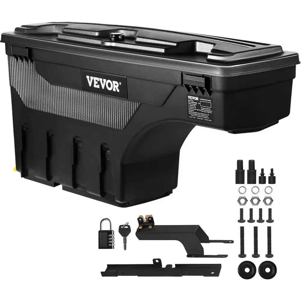 

Ящик для хранения кровати, запираемый качели с навесным замком с паролем, ящик для инструментов из АБС-пластика 6,6 галлонов/25 л, водонепроницаемый и прочный, совместимый