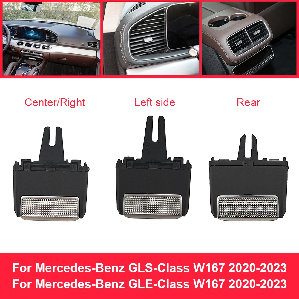 Front Rear AC Air Vent Grille Outlet Clips Tab Repair Kit for Mercedes Benz GLS GLE W167 350 400 450 500 580 2020 2021 2022 2023