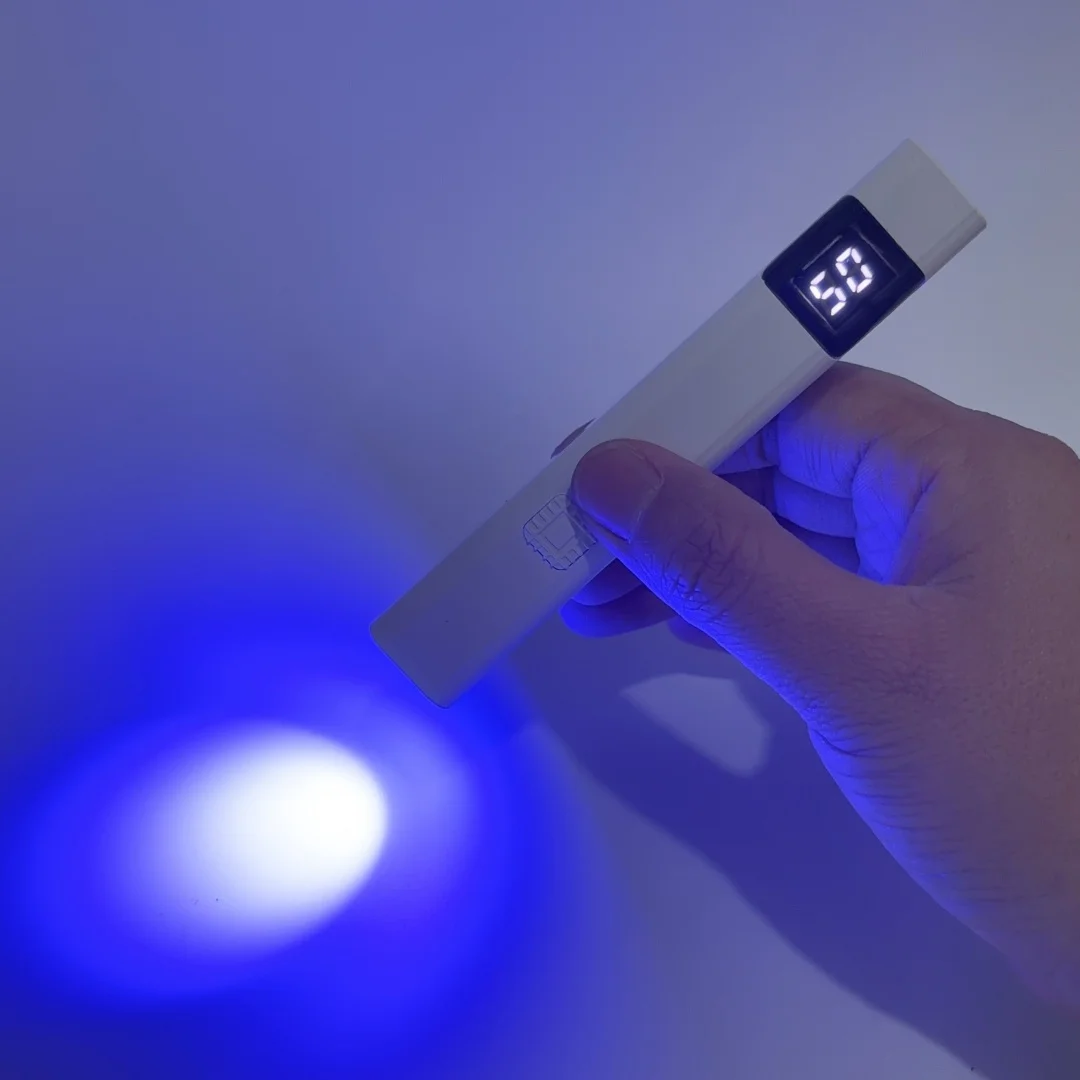 ポータブルミニネイルUV LEDランプライトスマートネイルスクリーンディスプレイ乾燥機ネイルアートツール懐中電灯家庭用マニキュアサロン