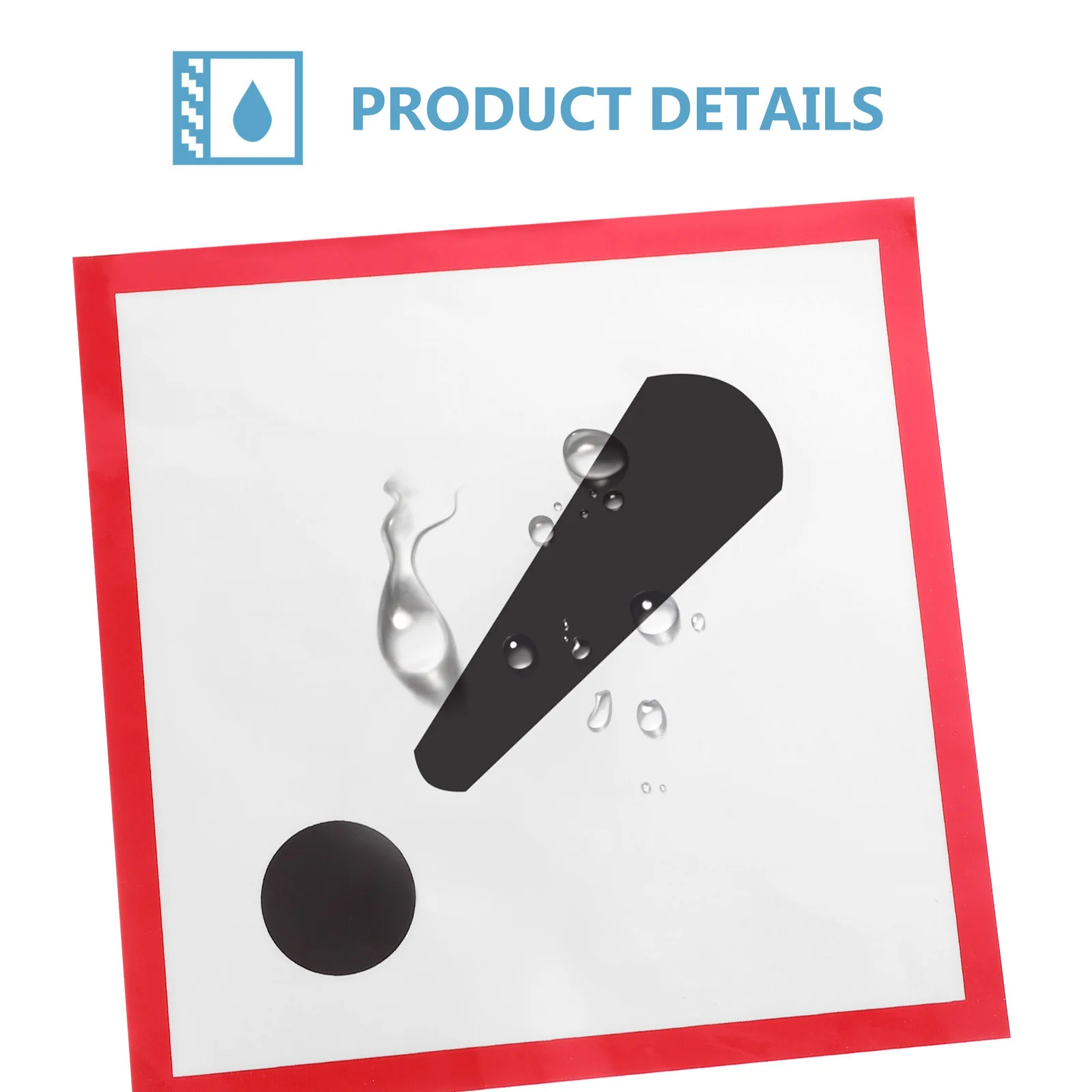 ملصق أمان عاكس، ملصقات تحذيرية متينة مقاومة للماء للاستخدام الخارجي للسيارة، ملصقات علامات السلامة المرورية #1