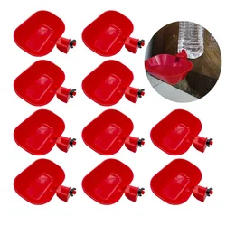 5/10Pcs Automatic Poultry Drinking Bowls Large Thickening Waterer Bowl for Cat Dog Chicken Duck G1/8 Male Thread chicken feeder