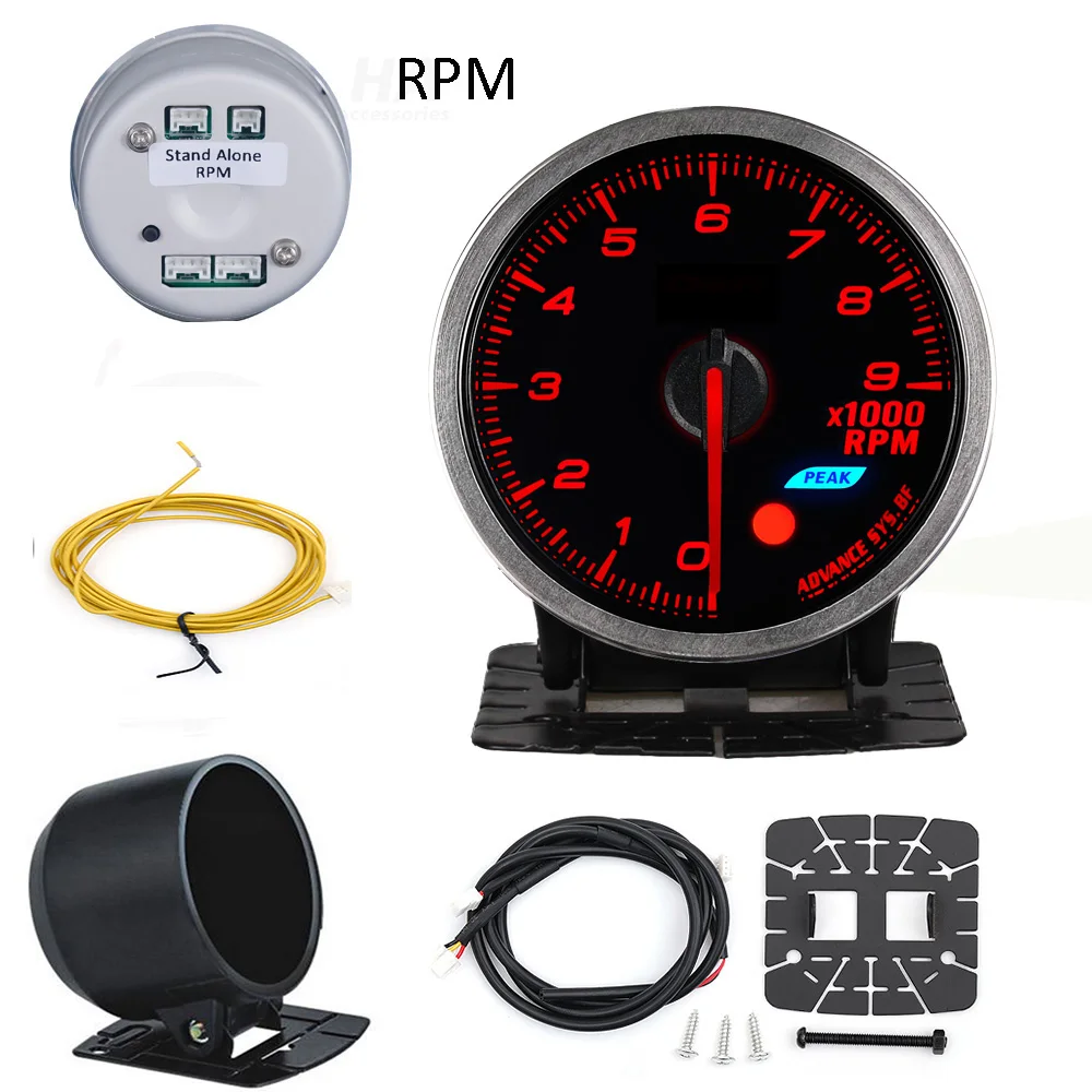 HA Zubehör Auto-Anzeige Standalone-Anzeige 60MM Def I BF Style Wassertemperatur Öltemperatur Öldruck Drehzahlmesser RPM Abgastemperatur Ladedruck Turbo AFM – Detail 15