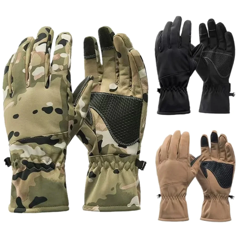 AliExpress WRELS Tactics Outdoors Camouflage Hunting Warm Non-Slip Fishing Gloves Waterproof Touch Screen Winter Ski Camping Cycling Sport Gloves