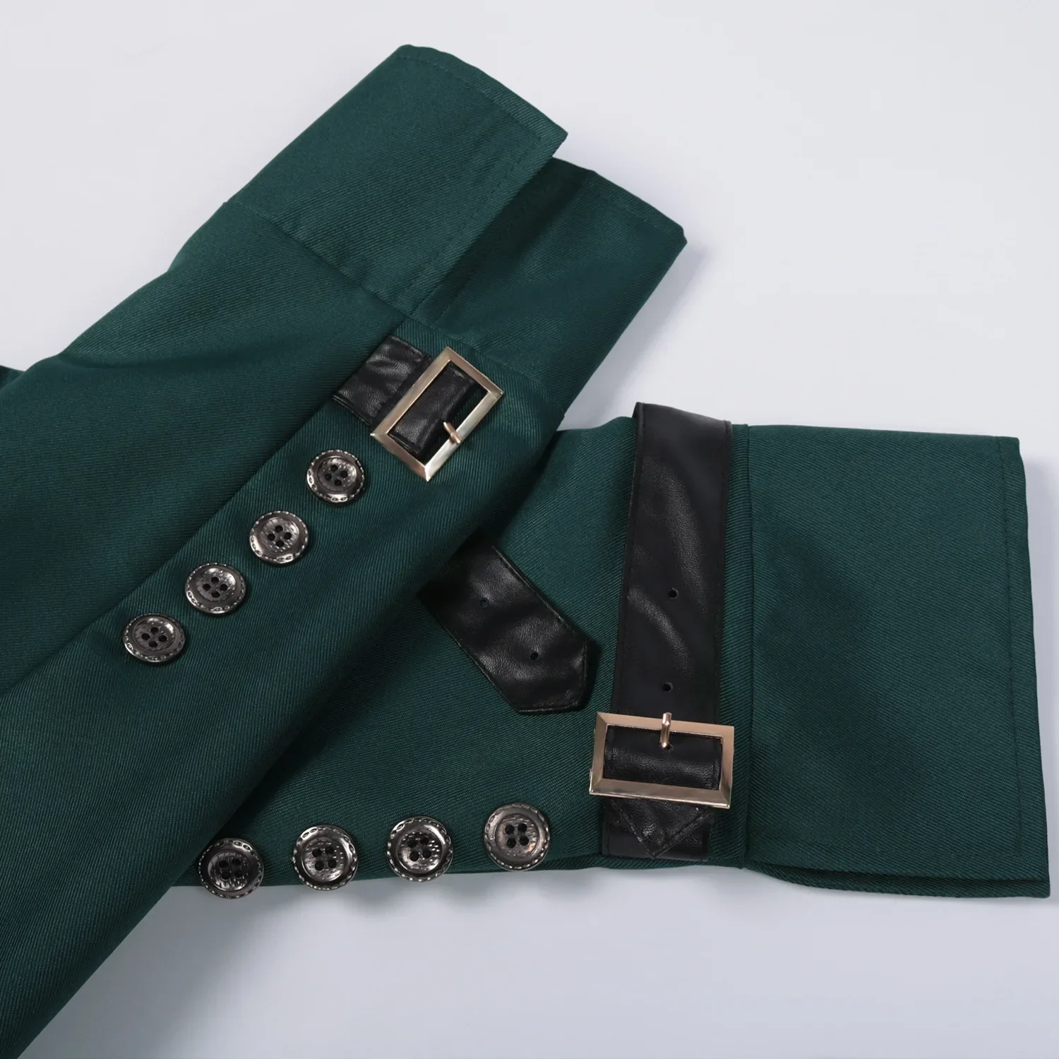 

New Men's Medieval Retro Vintage Gothic Steampunk Long Jacket Coat For Cosplay Halloween Carnival Party Role Play
