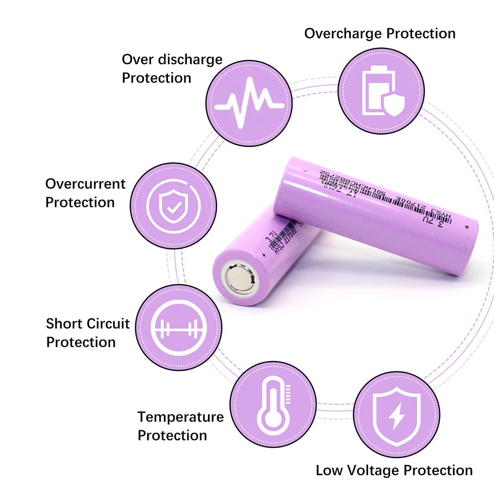 SelianEnergy 21700 Flat Top Battery 3.7V 4800mAh Lithium Rechargeable Battery 3.7V Multi-role Power Battery For UAV Power Bank