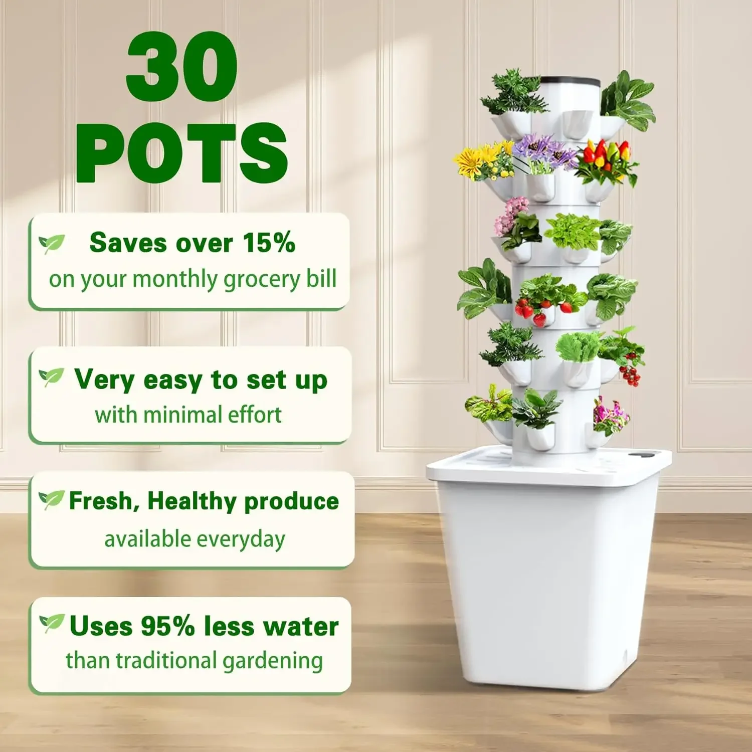 Vertical Hydroponic Growing System Planting Tower Hydroponic Box