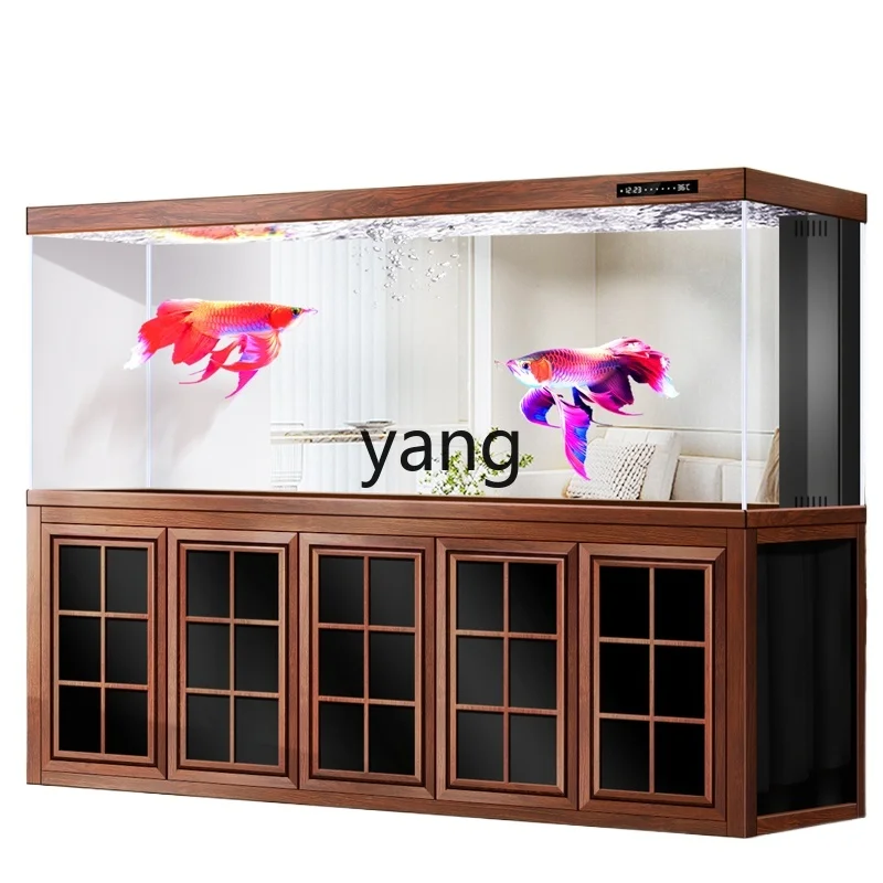 

CX aluminum alloy Chinese bottom filter arowana tank living room household large ultra-white aquarium