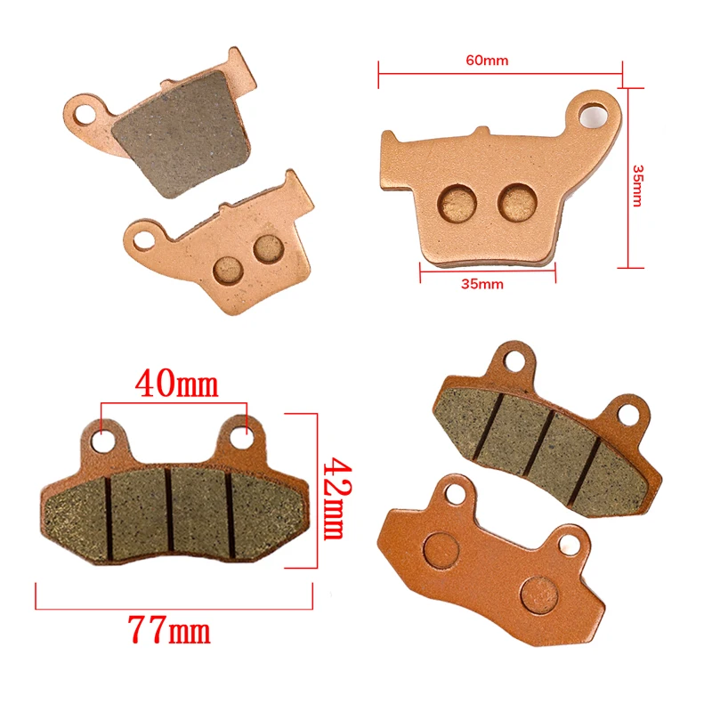 Disco de freno de Base de cobre sinterizada para KAYO F03/R03 T4 T6 K6 X2 K16 K18, piezas de motocicleta, pastillas de freno delanteras y traseras