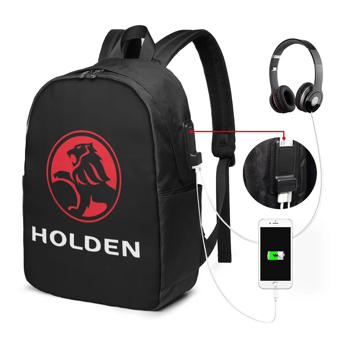 Best Seller Holden Logo Merchandise Backpack Travel Notebook Bag Computer College Student School Bag Laptop Shoulder Bags
