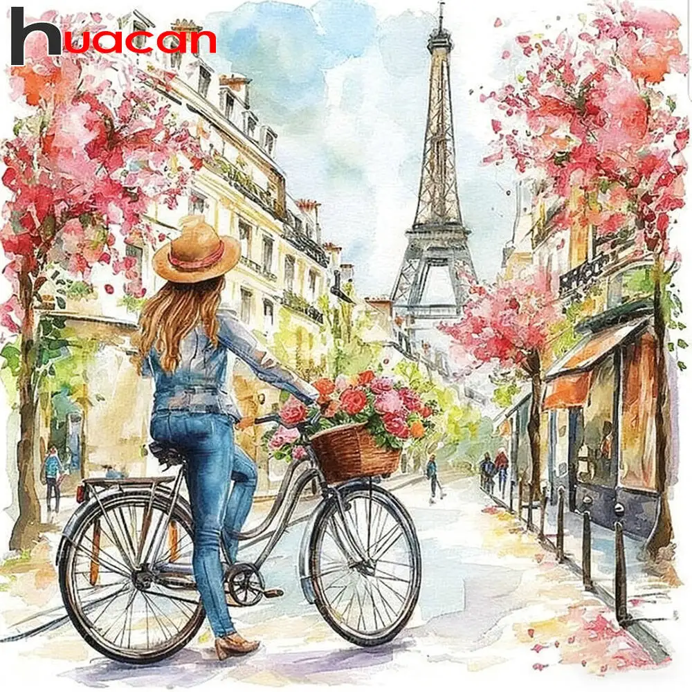 Huacan 2025, neue Kollektion, Diamant-Gemälde, Delphin, Himmel, Diamant-Stickerei, Meer, Sonnenuntergang, Mosaik, Kunst, Dekoration, Gemälde