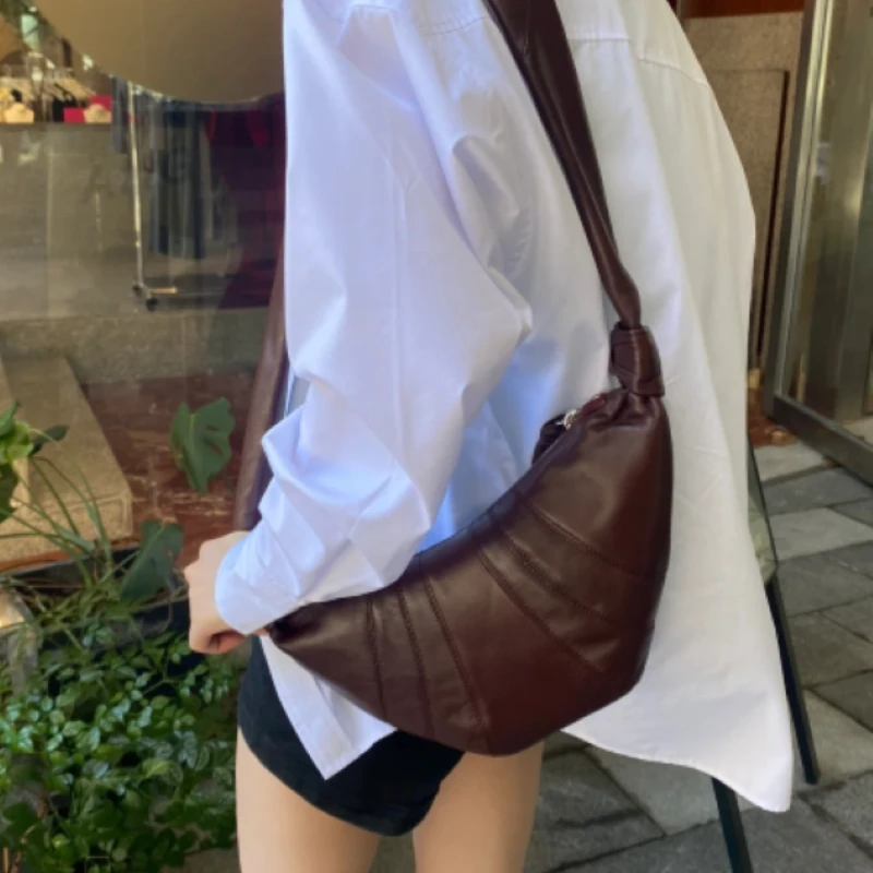 

Designer Bag New Lambskin Croissant Brand Luxury Croissant Bag Fashionable Versatile Shoulder Crossbody Bags for Women