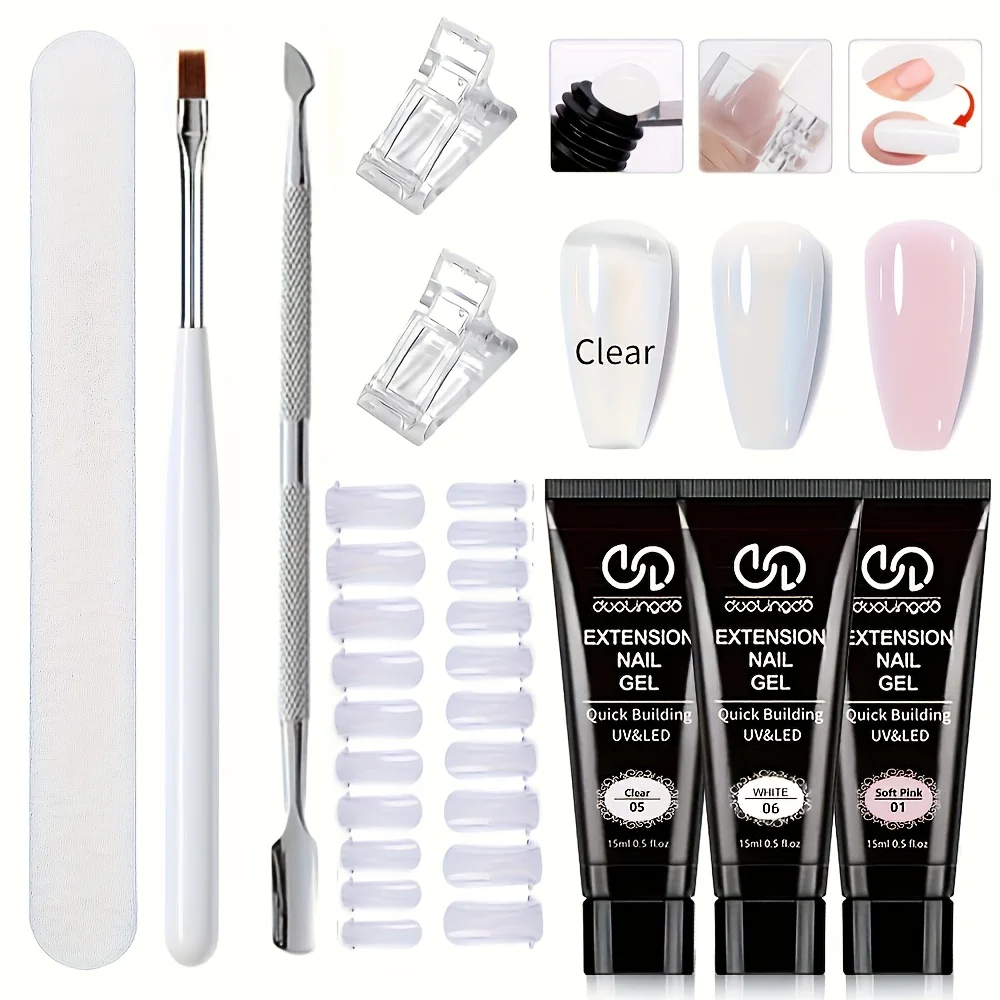 Poly Gel Nail Kit 3…
