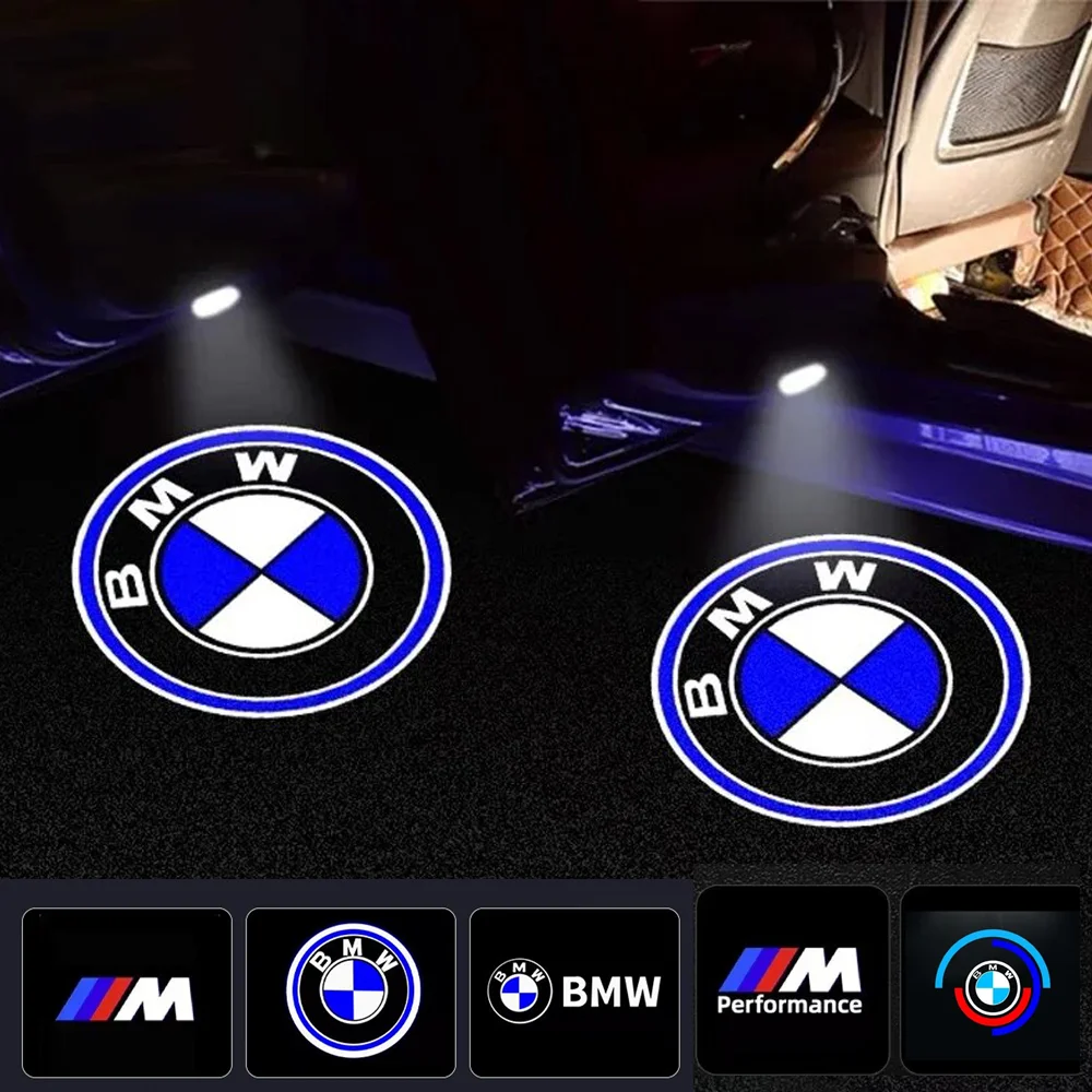 �y�Z�[�����zLED Car Door logo Projector Lamps Welcome Light For Mini Logo BMW M E90 E60 F18 E46 F30 F20 M2 M5 M3 E87 M4 X3 X5 X1 Accessories