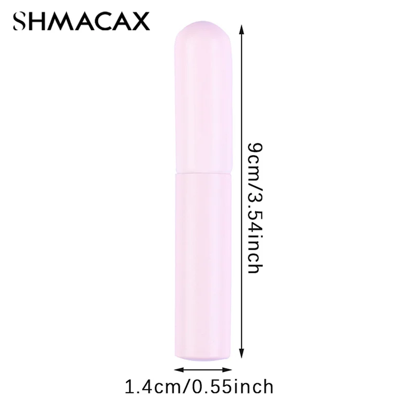 Pennello per labbra in Silicone con coperchio pennello correttore angolato come la punta delle dita Q pennelli per trucco rossetto morbido testa tonda No Broken