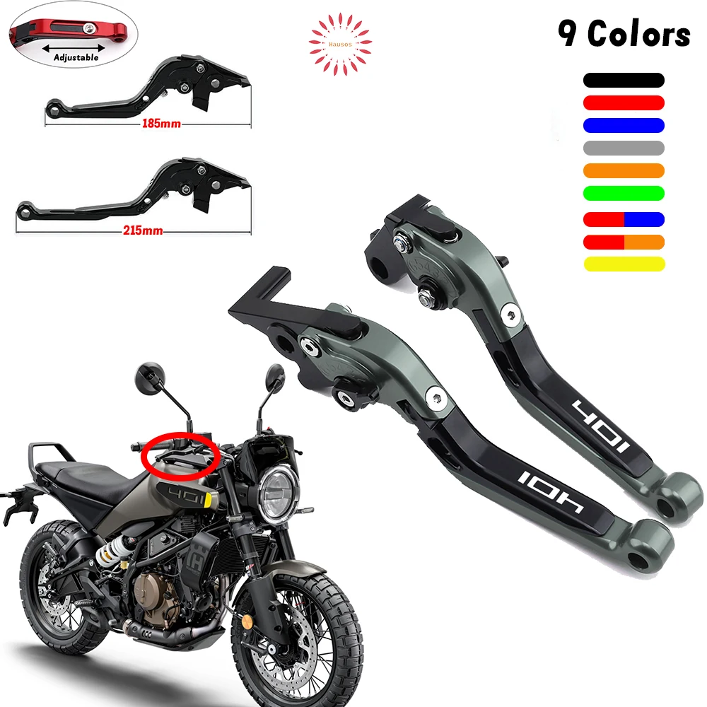 

CNC For Husqvarna Svartpilen 401 VITPILEN 2018-2022 Motorcycle Clutch Lever Brake Lever Set Adjustable Handle Levers Accessories