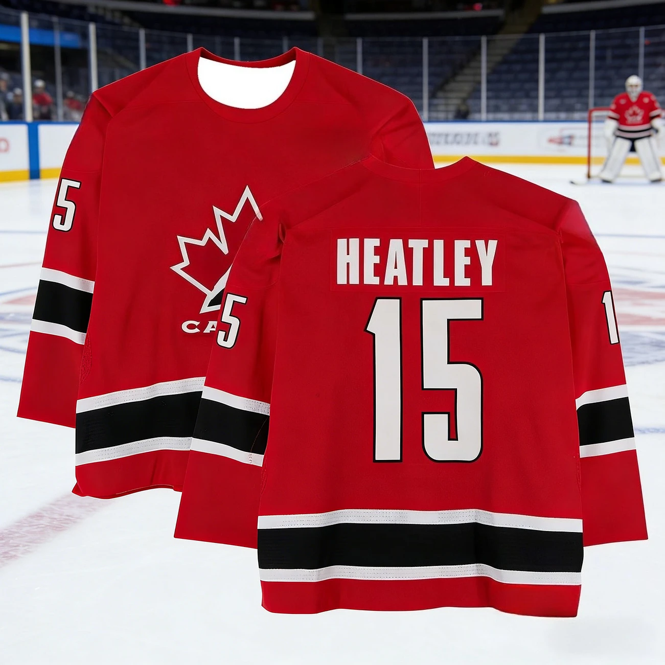 2026 Men's New Canada Training Competition Jersey with 3D Print, Breathable, Moisture-Wicking Long-Sleeved T-Shirt Kids