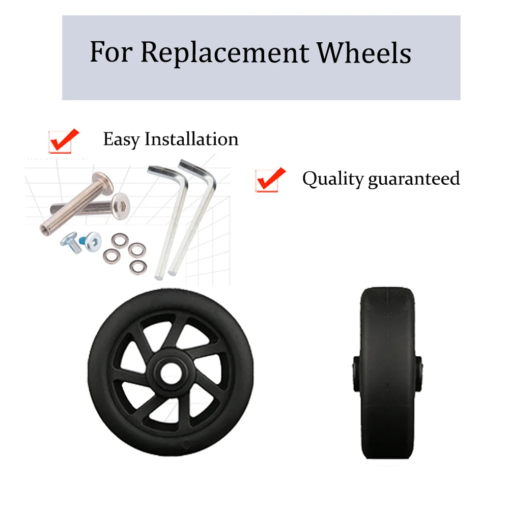 360 Rotation AK04 Caster Luggage Single Wheel Wear Resistant Trolley Case Roller Suitcase