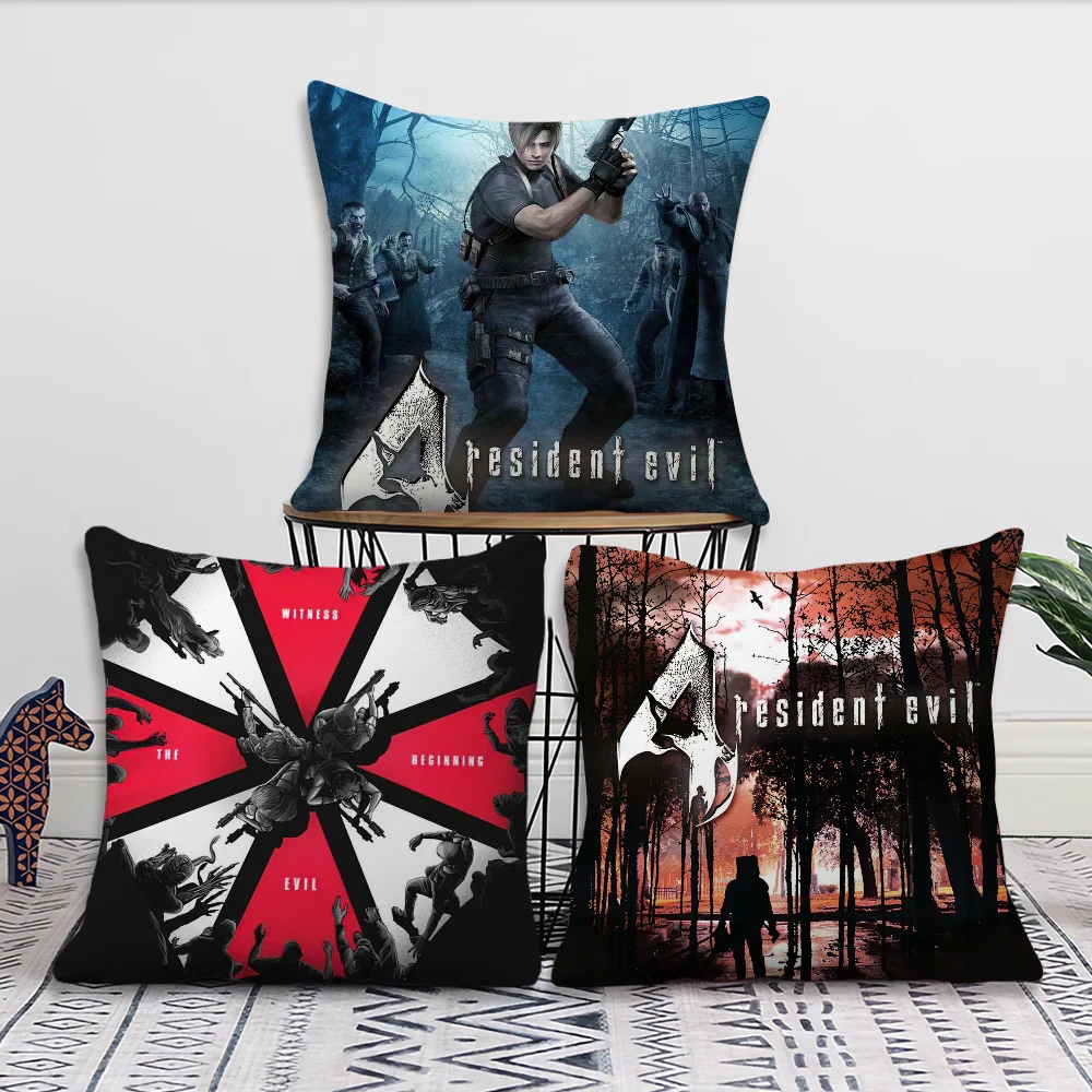 

Game R-Resident E-Evil 4 Pillow Cover Decoration Room Home Sofa living Office Coffee Shop Car Nordic Simplicity Cover