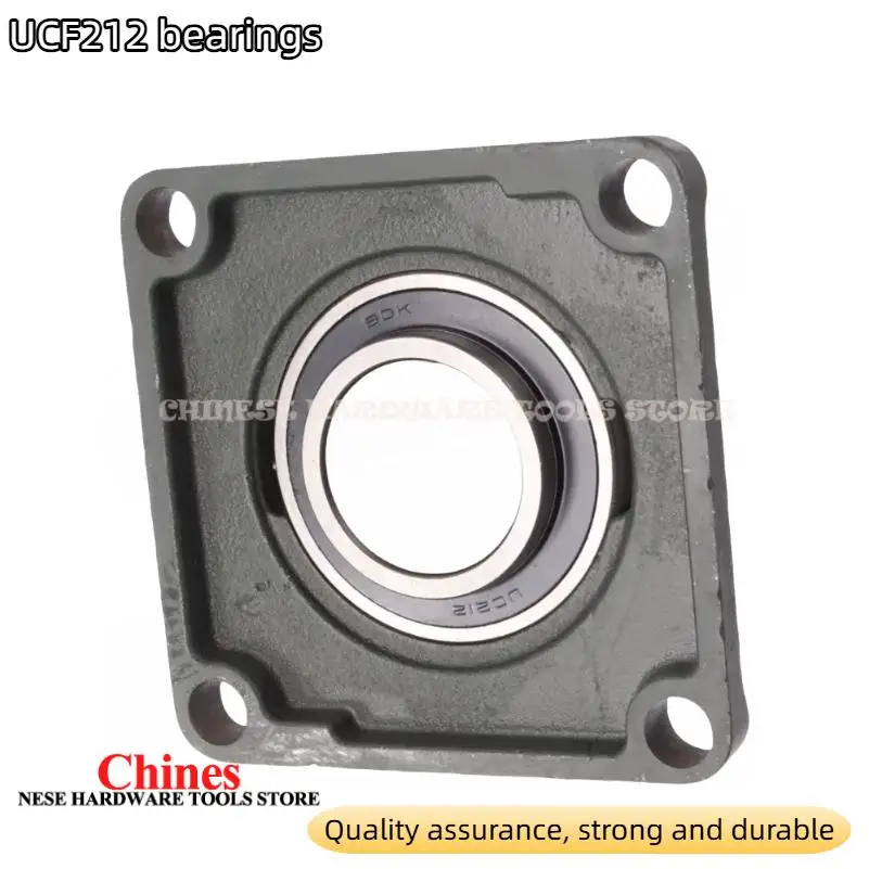 ตลับลูกปืนเม็ดกลมแบบมีร่องเรียว UCF212 สำหรับรถบรรทุก รถก่อสร้าง และเครื่องจักรกลการเกษตร พร้อมเพลาขนาด 60 มม.