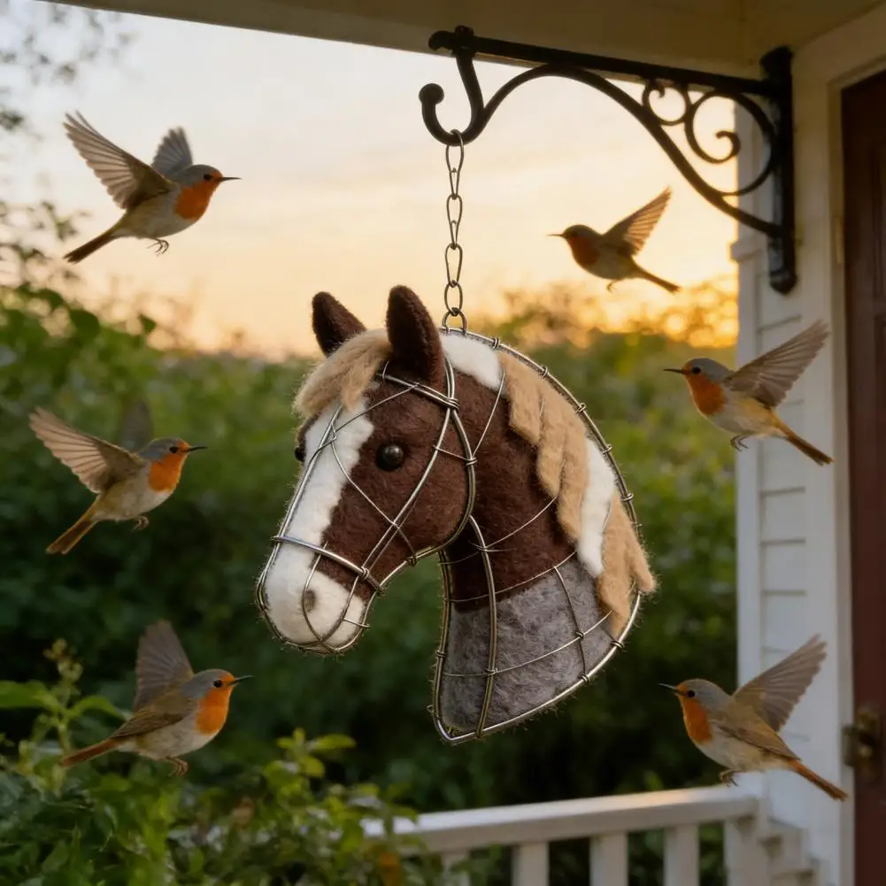 Bird Nesting House Birds Nesting Materials Holder Hummingbird Nester Egg Horse Garden Hanging Nesting Box for Wild Birds 90%