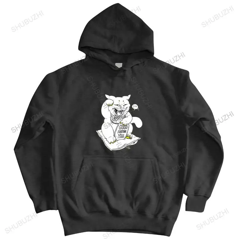 homme cotton Brand Clothing hoodies Lucky Cat zipper Womens Vintage Blue Sizes Small through XLarge male Harajuku jacket coat