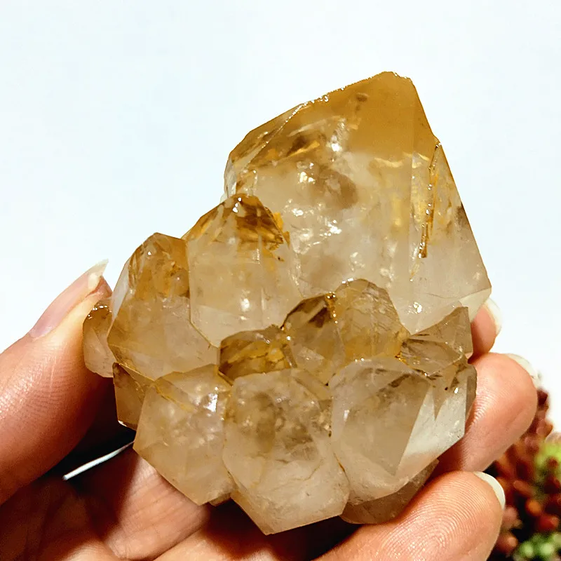 Natural Yellow Mud Sparkling Clusters Raw Stone Mineral Specimen Rare Crystals Gemstones Powerful Energy Chakra Room Decor