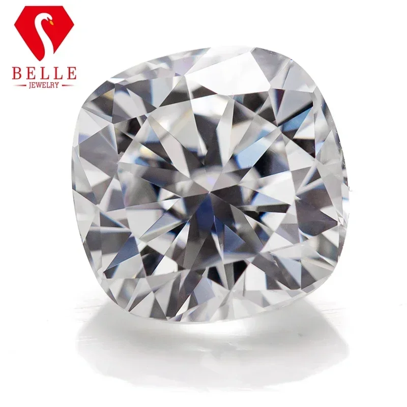 

Moissanite Stone BELLE White Brilliant Cushion Cut Loose Moissanite VVS1 GRA Certificated Hot Sale Diamond Beads Jewelry Making