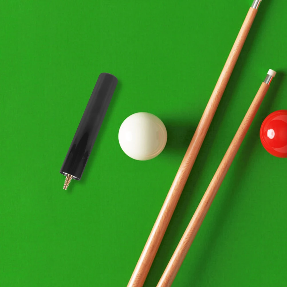 

2 Pcs Billiard Cue Extension Billards Lengthening Extender Snooker Cues Stick Small Head Pool Pole Billiards Club Kit Black Man