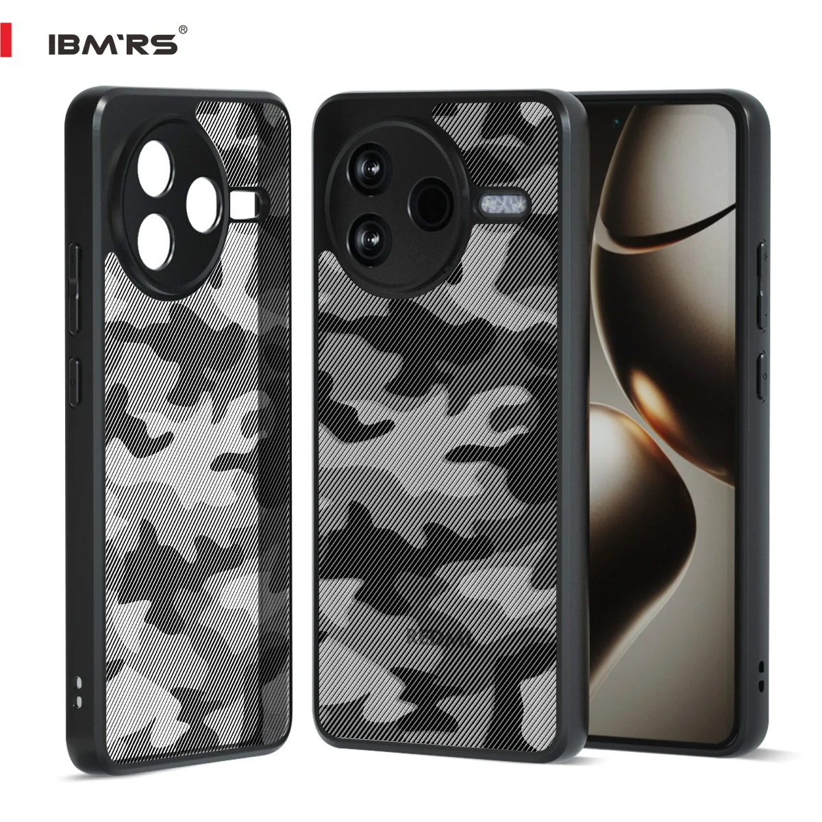 

for Redmi K80 Case Military-Grade [Shockproof][Anti-Fingerprint], Hard PC + Soft TPU Cover with Raised Edges, Matte Anti-Scratch