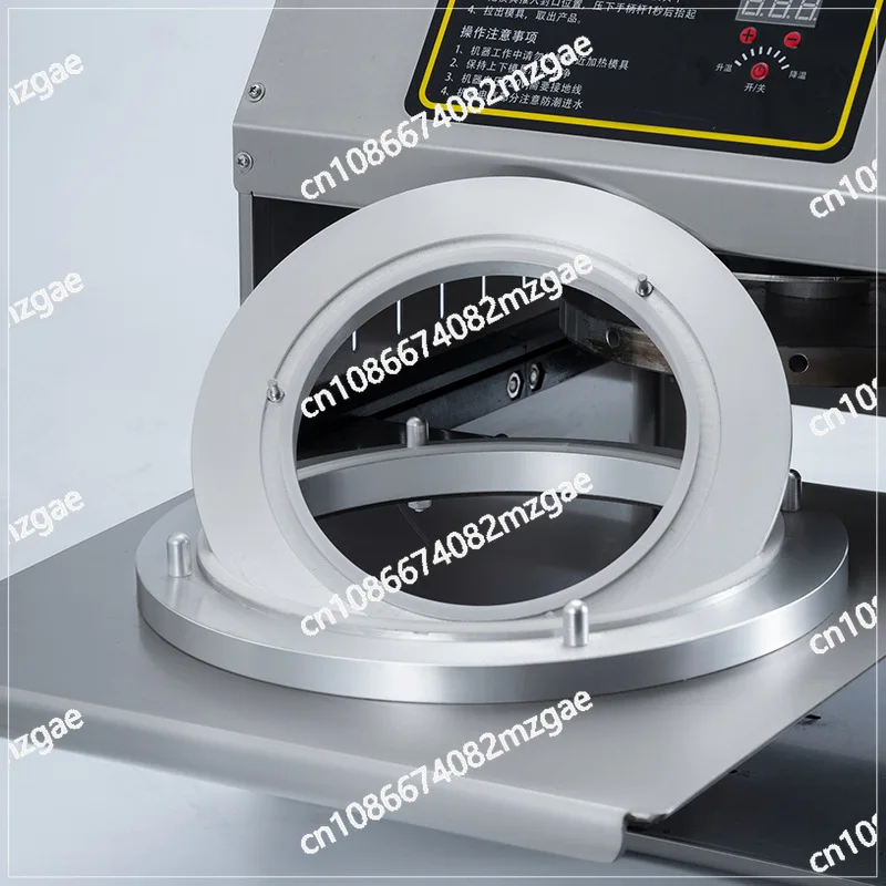 Hand-pressed aluminum foil box sealing machine Stainless steel fast food takeaway packing box Commercial sealing machine