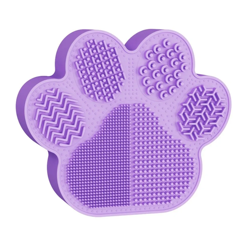 Cat Paw 2-in-1 Silicone Brush Cleaner Efficient Reusable Makeup Brush Cleaning Pad Multifunctional Universal