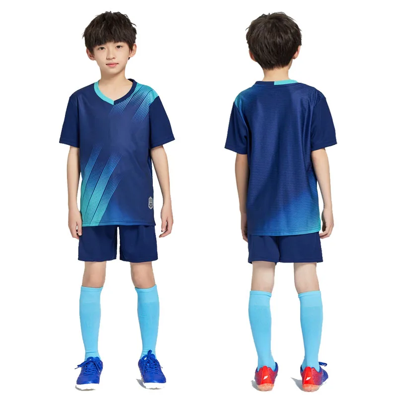 BHWYFC Kids Adult Custom Soccer Jersey Set Men Football Uniform Child Kit Football Shirt Shorts Boys Soccer Training Suit Sports