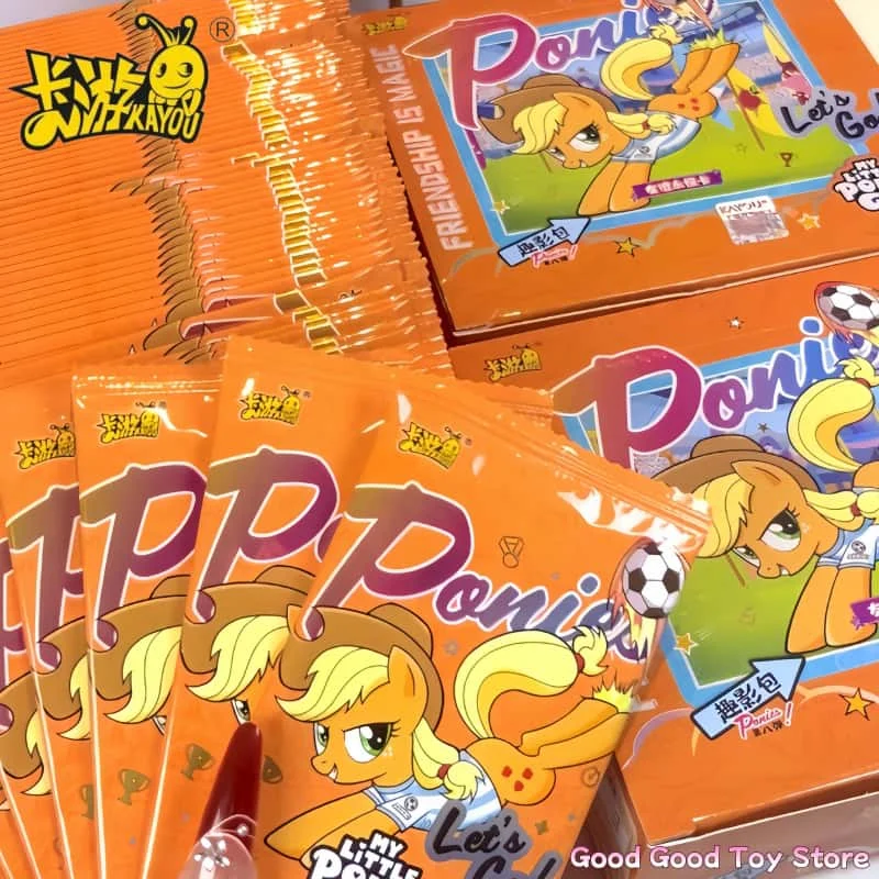En stock : Cartes KAYOU My Little Pony Vol. 8, Pack de photos amusantes, Cartes à collectionner liées à l'anime, Cartes rarement collectionnées d'Applejack, Jouet.