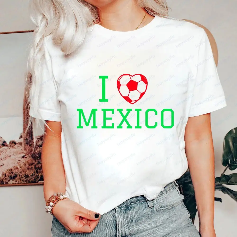 Mexico 2026 Mexico Football - Summer Casual Trendy Multi-Purpose Short-Sleeved Men's and Women's Round-neck T-Shirt
