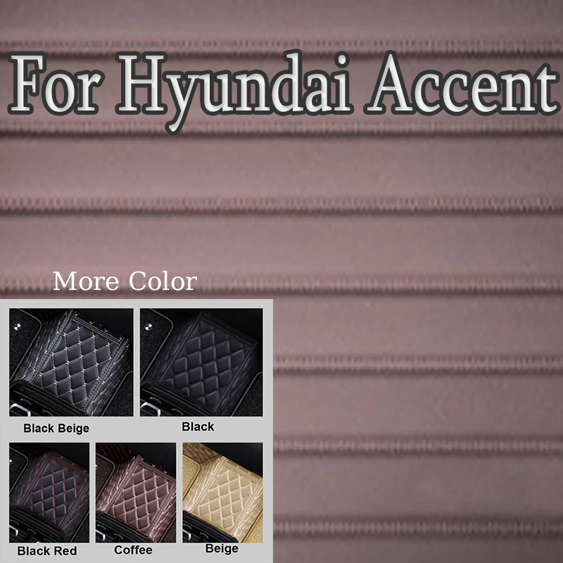 Alfombrillas de lujo para coche, alfombrillas de cuero para Hyundai Accent Verna Super Pony Brio Dodge Attitude MC MK3 2006 ~ 2011