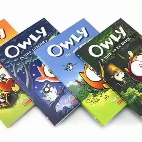 Big Eyed Owl Owly 4-volume set chapter bridge book English reading story picture book