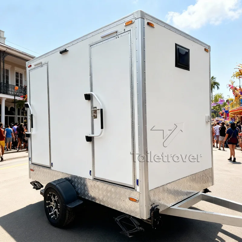Usa Uk Standard Trailer Luxury Toilet Travel Trailer Bathroom Stainless Steel Restroom Trailers Portable Toilet for Outdoor