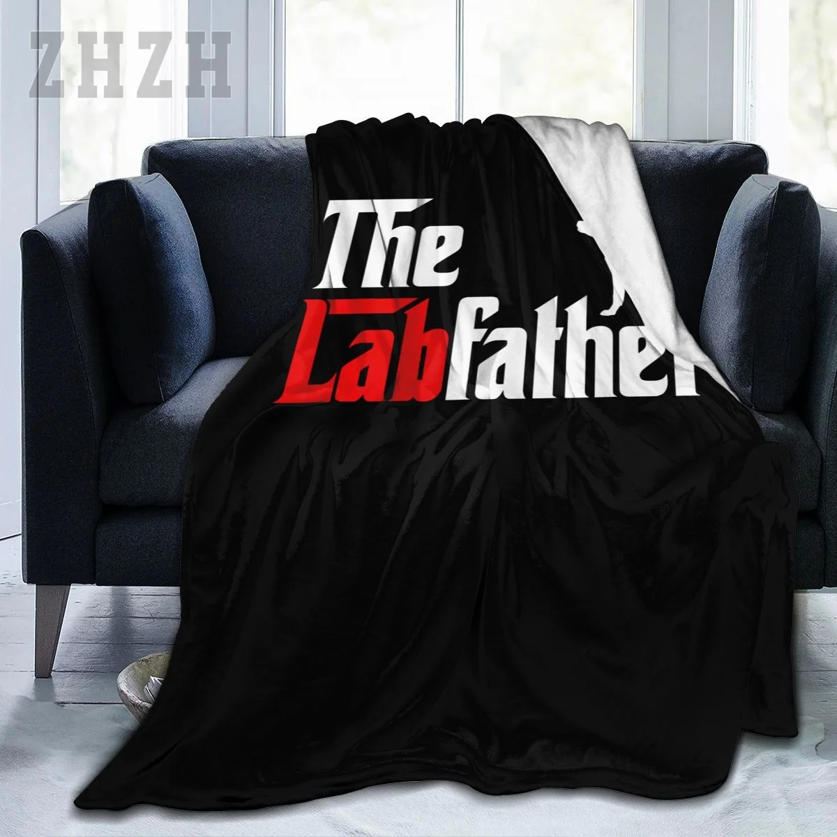 Blanket Labrador Retriever Dogs The Labfather Flannel Multifunction Camping Sofa Cover Keep Warm