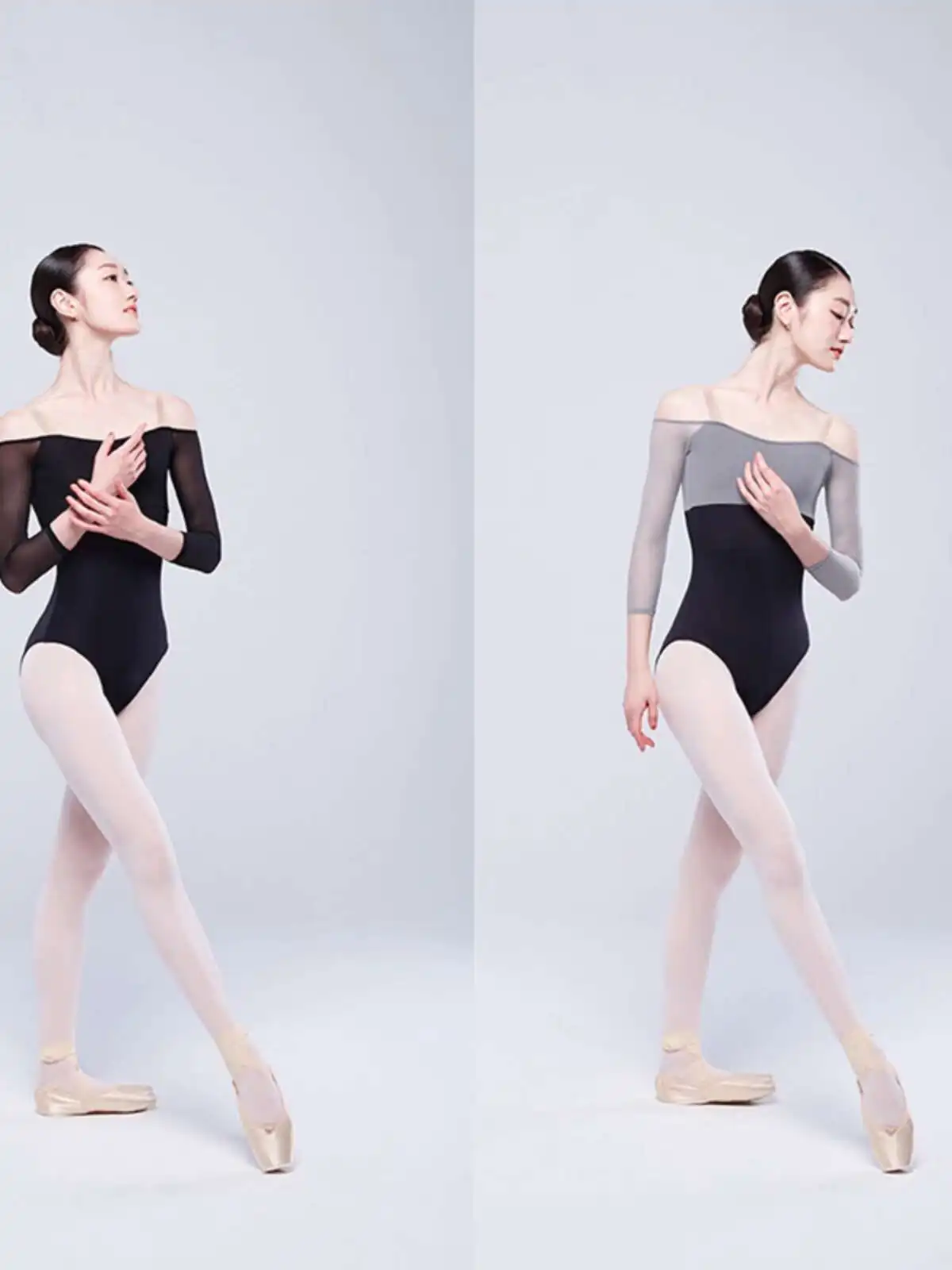 

Ballet Dance Practice Uniform, Jumpsuit, Black Gymnastics Suit, One Shoulder Long Sleeved Art Exam Body Suit, Yoga Suit, Female