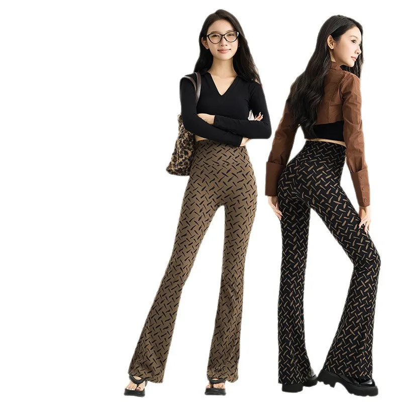 Calças de yoga fitn outerwear feminino verão impressão estrelado micro queimado calças pendurado sensação pilates arca calças