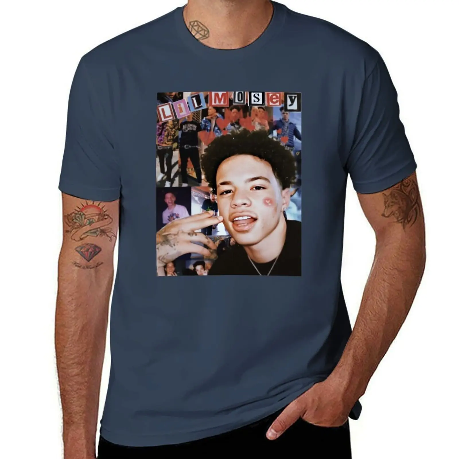 

Lil Mosey Fan Art & Merch T-Shirt Outdoor Work Short Sleeve Top