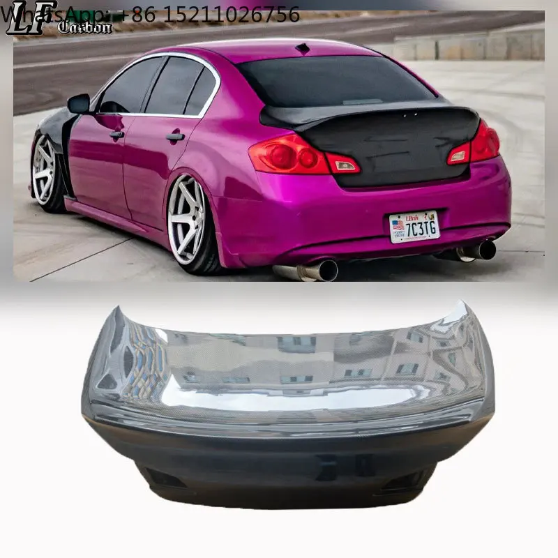 Carbon Fiber Rear Trunk Lid for Infiniti G37 4-Door Sedan-Easily Installed Replacement