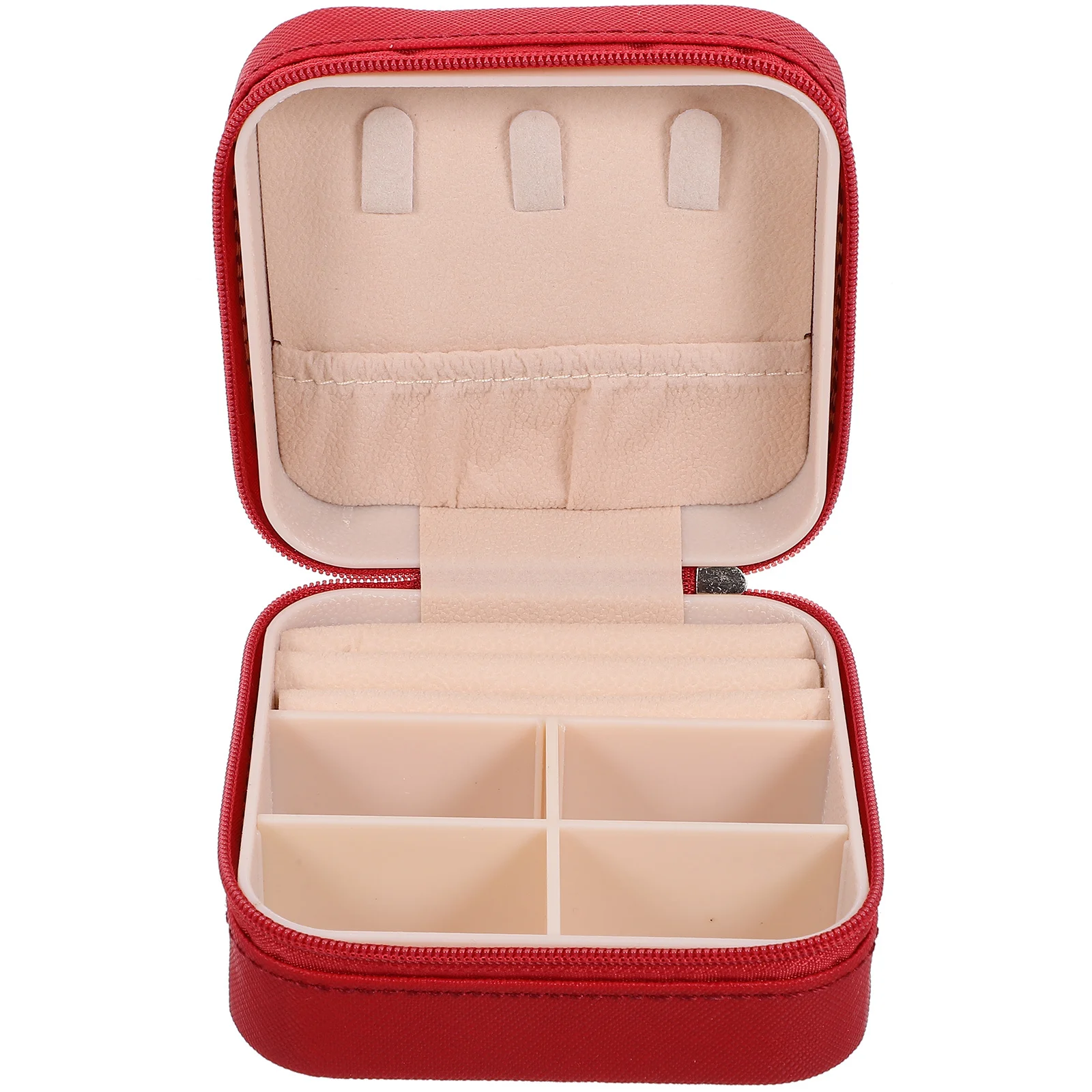 

Jewelry PU Box Portable Jewelry Organizer Travel Case Soft Lining for Ring Necklace Storage Necklace Organizer Box