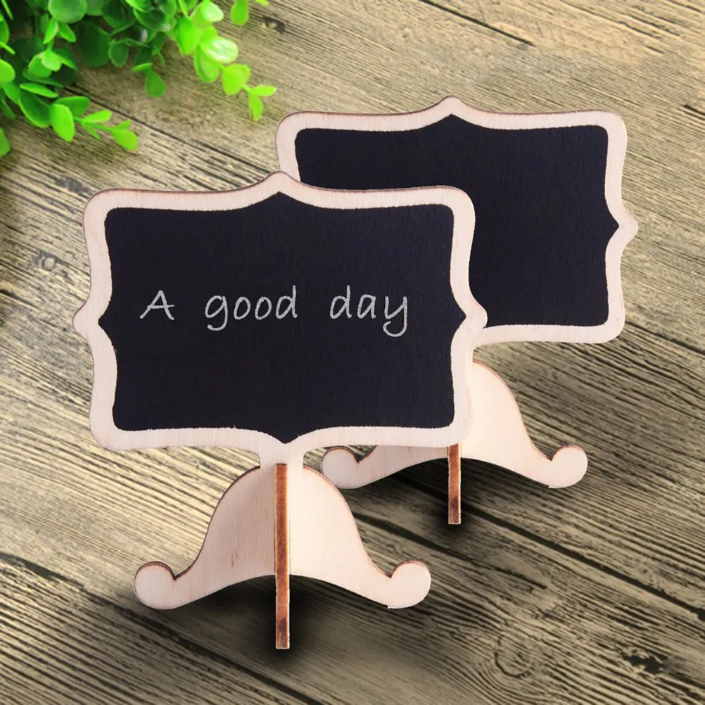 14Pcs Mini Blackboard Signs Wedding Seat Table Numbers Messages Stand for Christmas Party Reception Mini Chalkboards