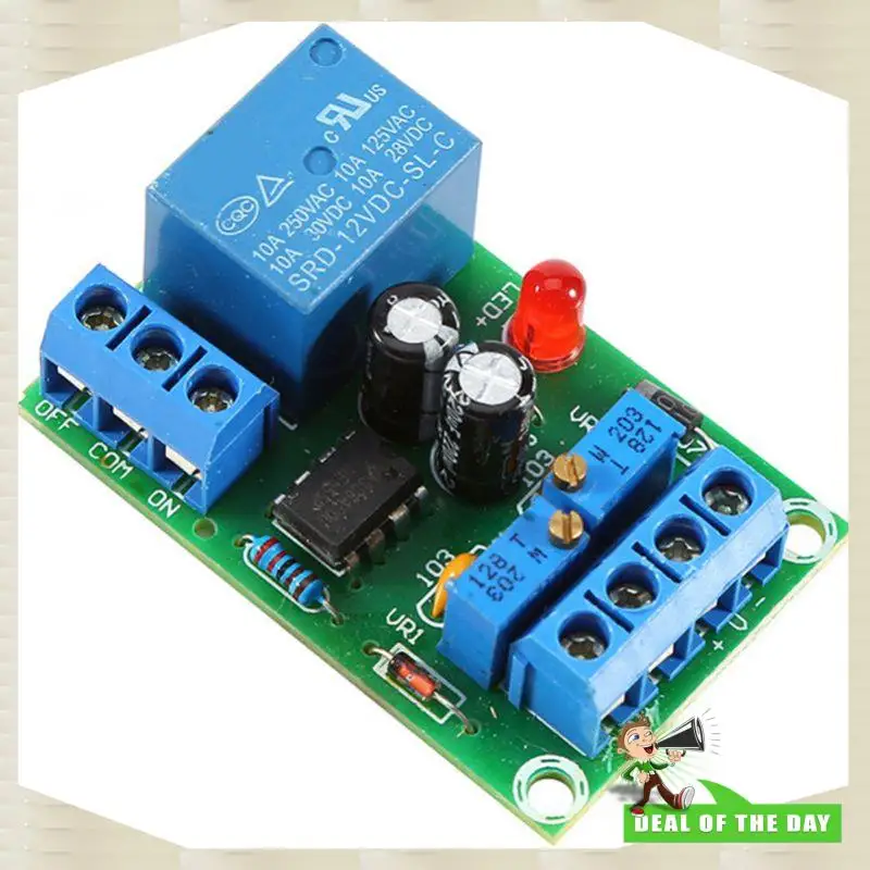 24-Hour Delivery 12V Battery Automatic Charging Controller Module Protection Board Relay Board Module Anti-Transposition Smart C