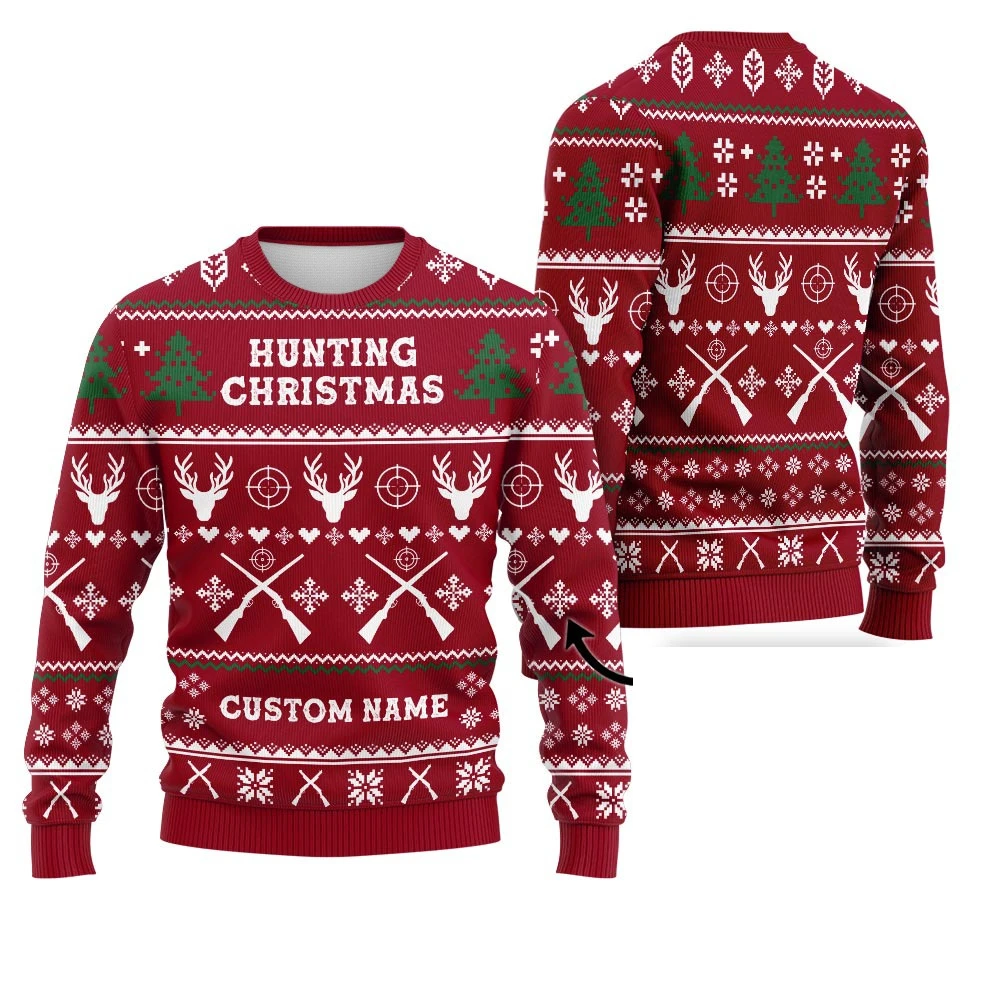 الصيد تحت عنوان الصيد عيد الميلاد طباعة البلوز الشتاء عيد الميلاد هوديي المرأة بلوزة كاجوال Harajuku احتفالي الشارع الشهير #3