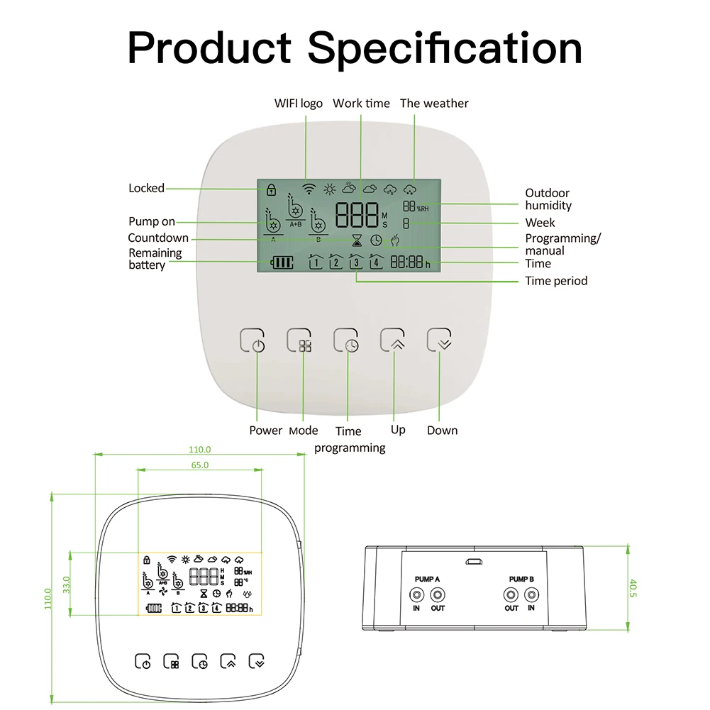WiFi Smart Bewässerung Maschine Automatische Micro-drip Pflanzen Controller System Garten Bewässerung USB Chargable Arbeit Mit Alexa Google