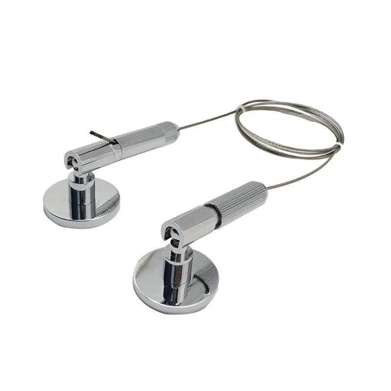 Honor Wall Painting Device Hanging Code Hanging Aluminum Alloy Wire Rope Connector Bright Chrome Hanging Code Wire Rope